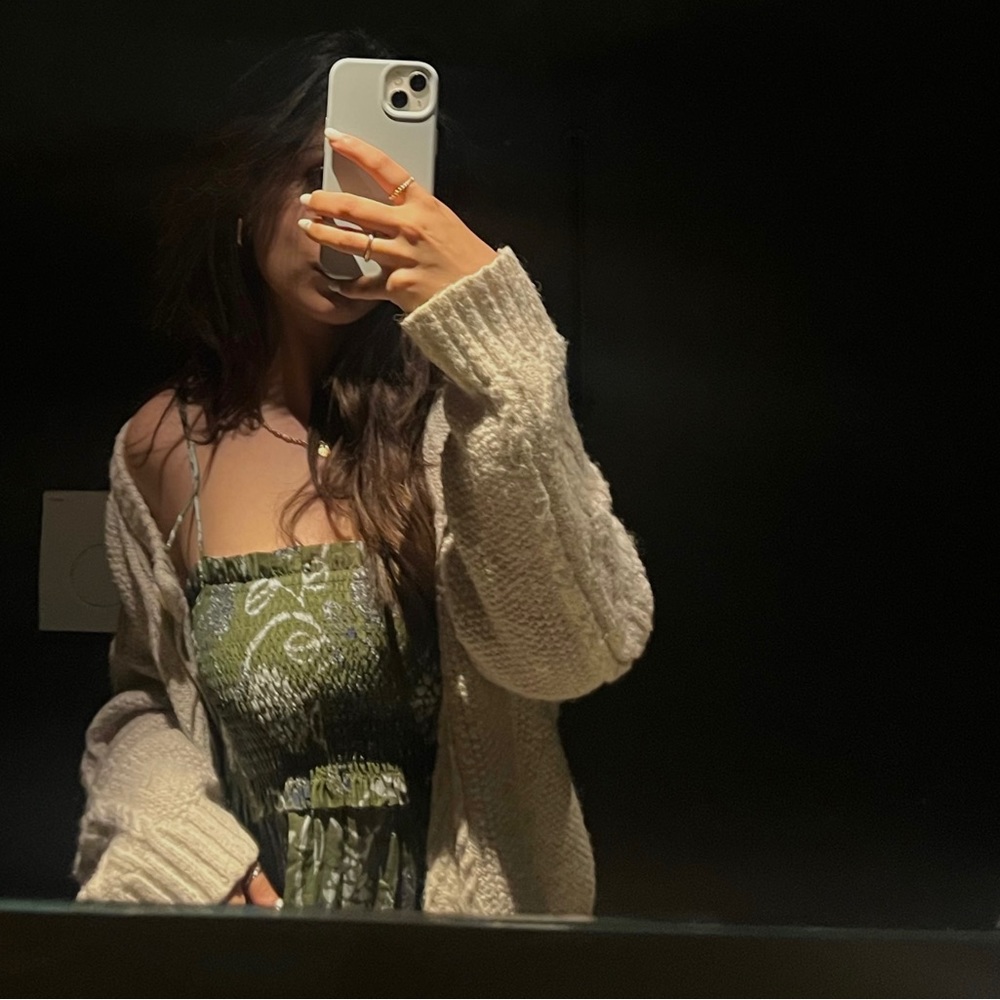 vibrant green maxi dress from zara